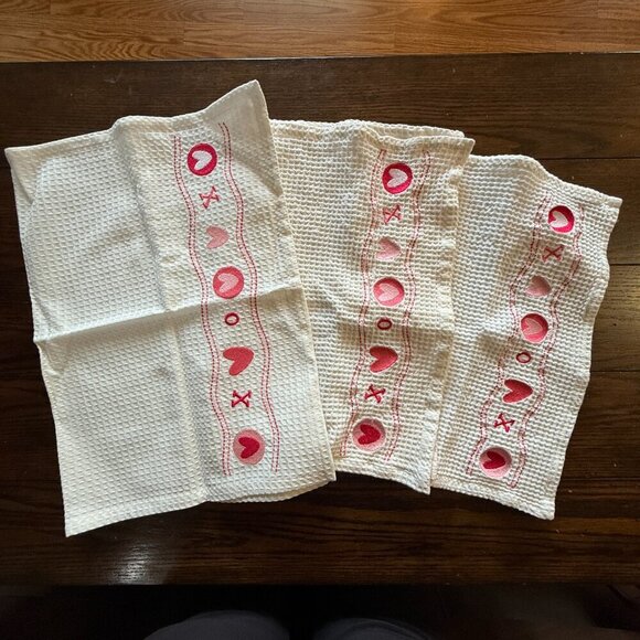 Tag Valentine Kitchen Dish Towels Lot of 6 - Picture 6 of 12